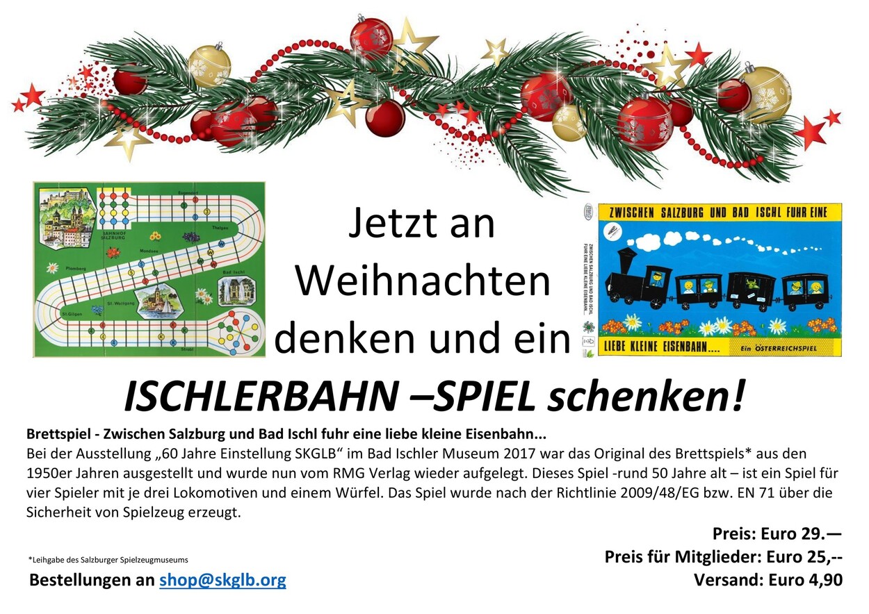Vorschau: Shop - Club SKGLB - Ischlerbahn-Spiel