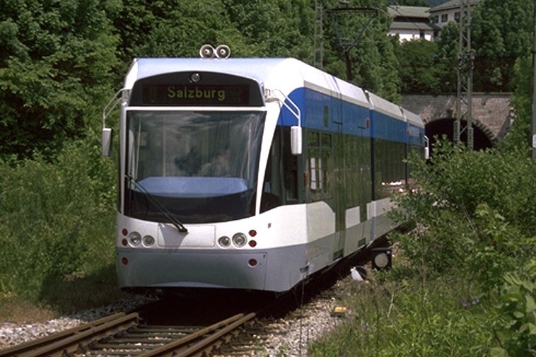 Saarbahnwagen 1004 im Berchtesgadener Land