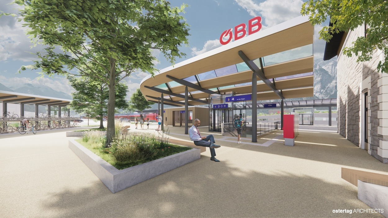 Visualisierung Bahnhof Völs