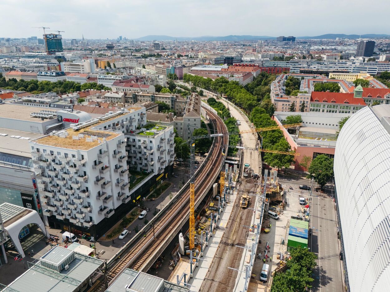S-Bahn Upgrade Wien: Baustelle Handelskai